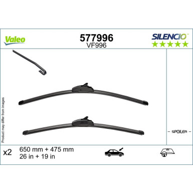 Valeo Wischblatt SILENCIO FLAT BLADE SET 577996