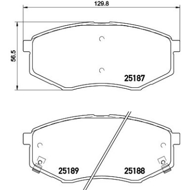 Hella Pagid Bremsbelagsatz, Scheibenbremse 8DB 355 019-791
