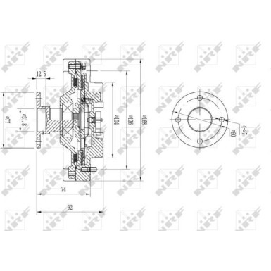 NRF Kupplung, Kühlerlüfter 49585