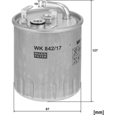 Kraftstofffilter WK 842/17 Kraftstofffilter WK 842/17