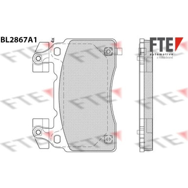 FTE Bremsbelagsatz, Scheibenbremse 9011107