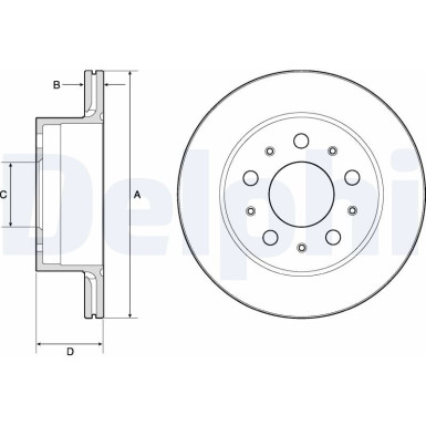 Delphi Bremsscheibe BG4796C