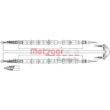 Metzger Seilzug, Feststellbremse 11.5865