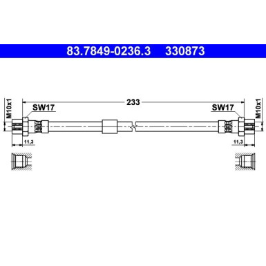 Bremsschlauch 83.7849-0236.3