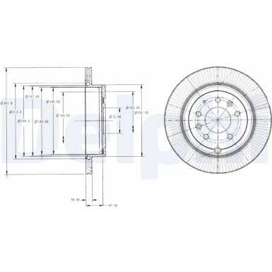 Bremsscheibe BG4336 Bremsscheibe BG4336