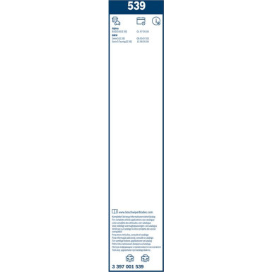 BOSCH 539 Scheibenwischer Twin 3 397 001 539
