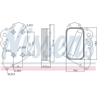Nissens Ölkühler, Motoröl 91108