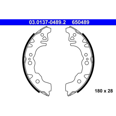 Bremsbackensatz 03.0137-0489.2 Bremsbackensatz 03.0137-0489.2