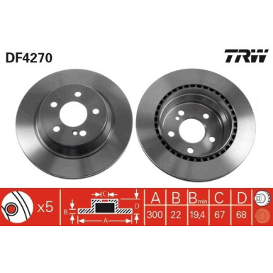 Bremsscheibe DF4270