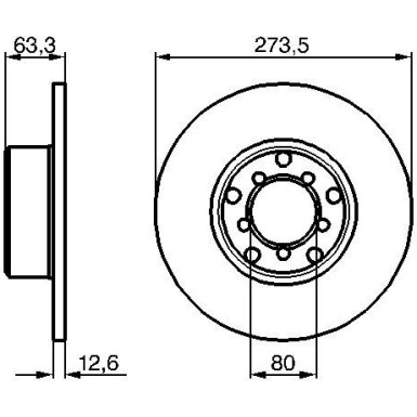 Bremsscheibe 0 986 478 057 Bremsscheibe 0 986 478 057