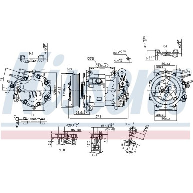 Nissens Kompressor, Klimaanlage FIRST FIT 89404