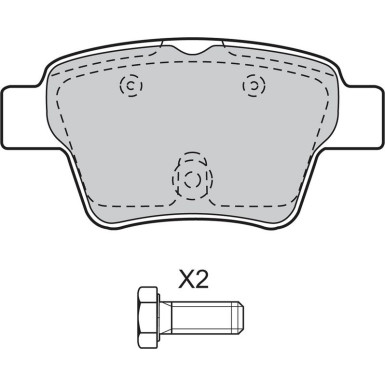 Valeo Bremsbelagsatz, Scheibenbremse 598702 Valeo Bremsbelagsatz, Scheibenbremse 598702