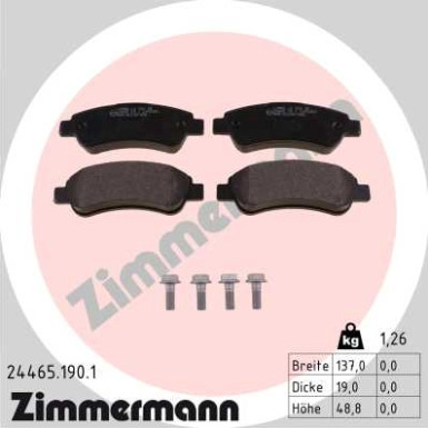 ZIMMERMANN Bremsscheiben Ø280mm + Beläge vorne für Fiat Ducato, Citroen Jumper (230.2375.20 + 24465.190.1) ZIMMERMANN Bremsscheiben Ø280mm + Beläge vorne für Fiat Ducato, Citroen Jumper (230.2375.20 + 24465.190.1)