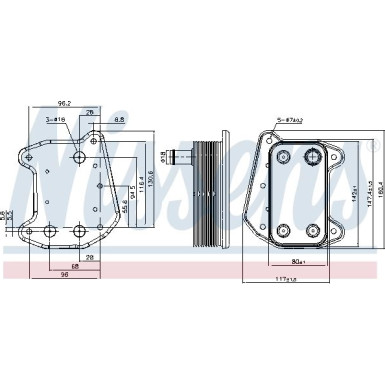 Nissens Ölkühler, Motoröl FIRST FIT 91166