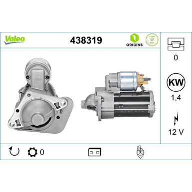 Starter Valeo Origins New STOP&START OE TECHNOLOGIE 438319