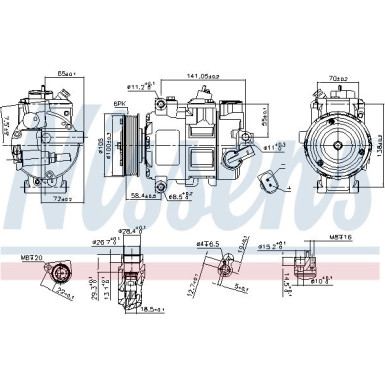 Kompressor, Klimaanlage 890550 Kompressor, Klimaanlage 890550