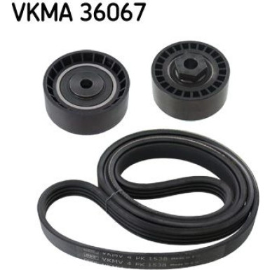 SKF Keilrippenriemensatz VKMA 36067
