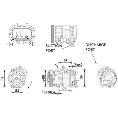 Kompressor, Klimaanlage ACP 1466 000P Kompressor, Klimaanlage ACP 1466 000P