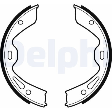 Delphi Bremsbackensatz, Feststellbremse LS2120 Delphi Bremsbackensatz, Feststellbremse LS2120
