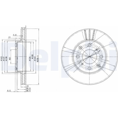 Bremsscheibe BG2673 Bremsscheibe BG2673