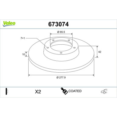 Bremsscheibe 673074 Bremsscheibe 673074