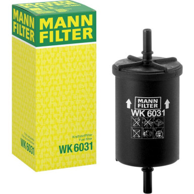 MANN-FILTER WK 6031 Kraftstofffilter Leitungsfilter, 8mm MANN-FILTER WK 6031 Kraftstofffilter Leitungsfilter, 8mm