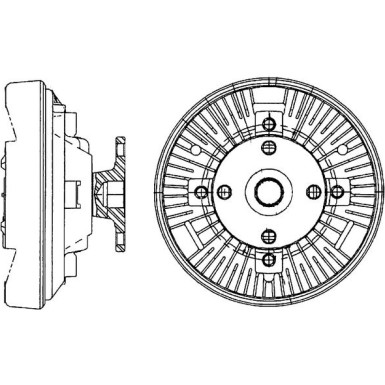 Mahle Kupplung, Kühlerlüfter BEHR Premium Line CFC 228 000P