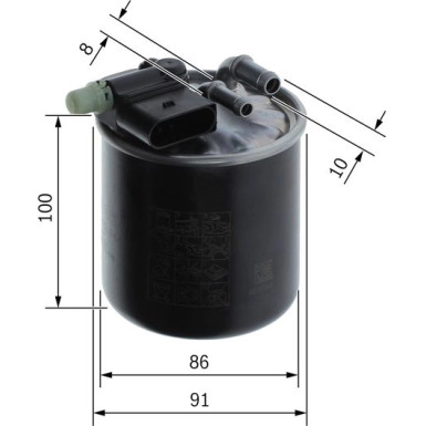 BOSCH Kraftstofffilter F 026 402 844