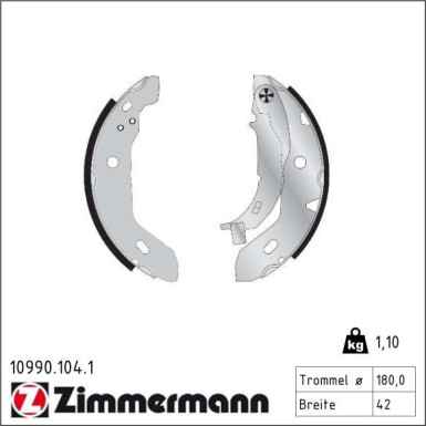 Bremsbackensatz 10990.104.1 Bremsbackensatz 10990.104.1