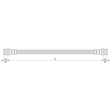 Metzger Bremsschlauch 4110485