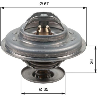 Gates Thermostat, Kühlmittel TH11687G1