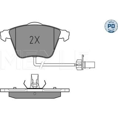 Meyle Bremsbelagsatz, Scheibenbremse MEYLE-PD: Advanced performance and design 025 239 5020/PD Meyle Bremsbelagsatz, Scheibenbremse MEYLE-PD: Advanced performance and design 025 239 5020/PD