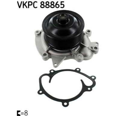 SKF Wasserpumpe VKPC 88865