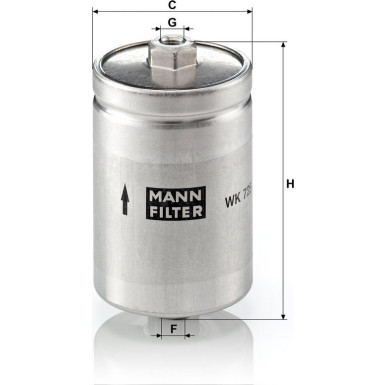 Mann-Filter Kraftstofffilter WK 725