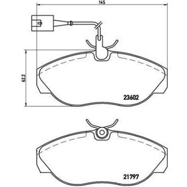 Brembo Bremsbelagsatz, Scheibenbremse PRIME LINE P 23 083