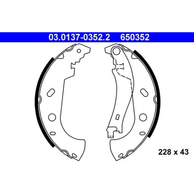 Bremsbackensatz 03.0137-0352.2 Bremsbackensatz 03.0137-0352.2