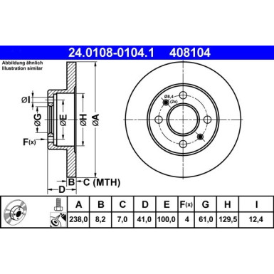 Bremsscheibe 24.0108-0104.1