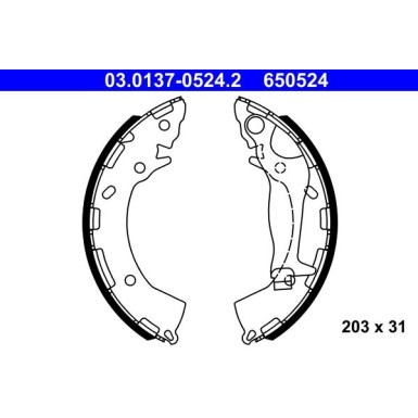 Bremsbackensatz 03.0137-0524.2 Bremsbackensatz 03.0137-0524.2