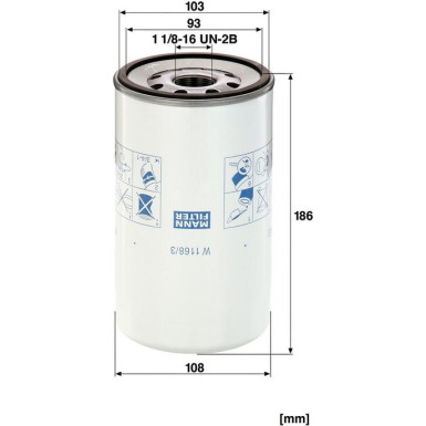 Ölfilter W 1168/3 Ölfilter W 1168/3