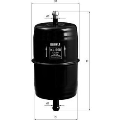Kraftstofffilter KL 558 Kraftstofffilter KL 558