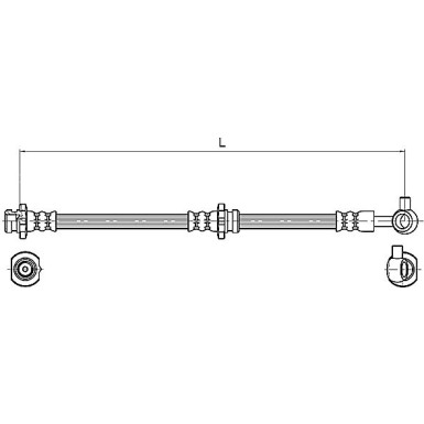 Metzger Bremsschlauch 4110132