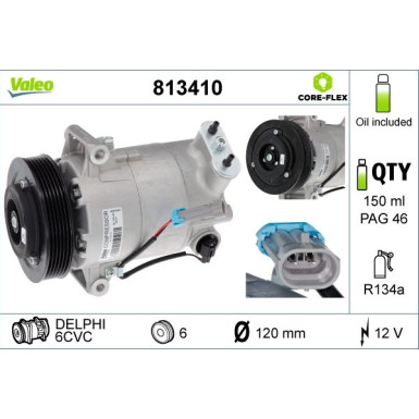 Kompressor, Klimaanlage 813410 Kompressor, Klimaanlage 813410