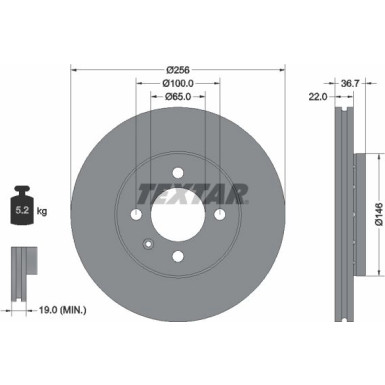 Bremsscheibe 92287003 Bremsscheibe 92287003