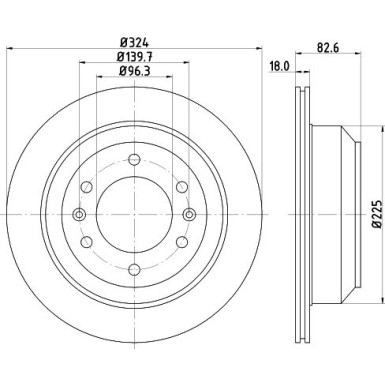 Hella Bremsscheibe 8DD 355 116-491