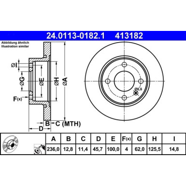 Bremsscheibe 24.0113-0182.1