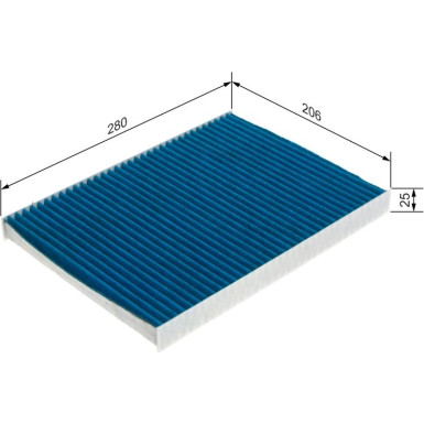 Filter, Innenraumluft 0 986 628 563 Filter, Innenraumluft 0 986 628 563