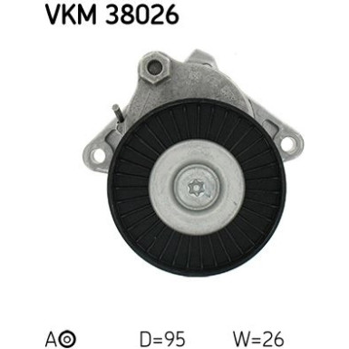 SKF Spannrolle, Keilrippenriemen VKM 38026