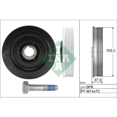 INA Riemenscheibensatz, Kurbelwelle 544 0058 20
