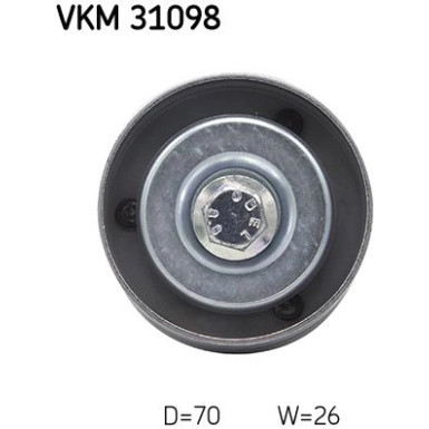 SKF Umlenk-/Führungsrolle, Keilrippenriemen VKM 31098