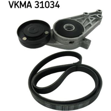 SKF Keilrippenriemensatz VKMA 31034
